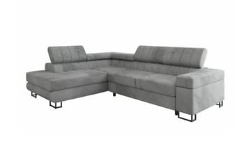 Kintore 3-sits Hörnbäddsoffa NO_BRAND Ljusgrå - Möbler - Soffa - Bäddsoffa - Hörnbäddsoffa