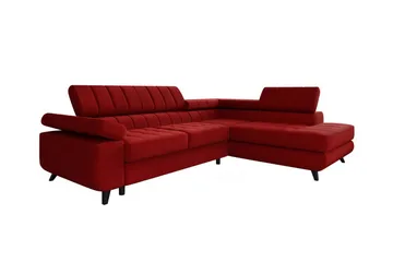 Kintore 3-sits Hörnbäddsoffa NO_BRAND Red - Möbler - Soffa - Bäddsoffa - Hörnbäddsoffa