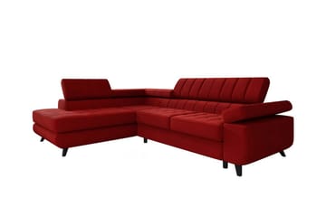 Kintore 3-sits Hörnbäddsoffa NO_BRAND Red - Möbler - Soffa - Bäddsoffa - Hörnbäddsoffa