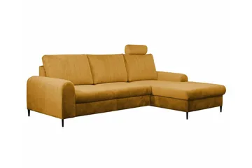 Kintore 3-sits Hörnbäddsoffa NO_BRAND Yellow - Möbler - Soffa - Bäddsoffa - Hörnbäddsoffa
