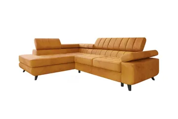 Kintore 3-sits Hörnbäddsoffa NO_BRAND Yellow - Möbler - Soffa - Bäddsoffa - Hörnbäddsoffa