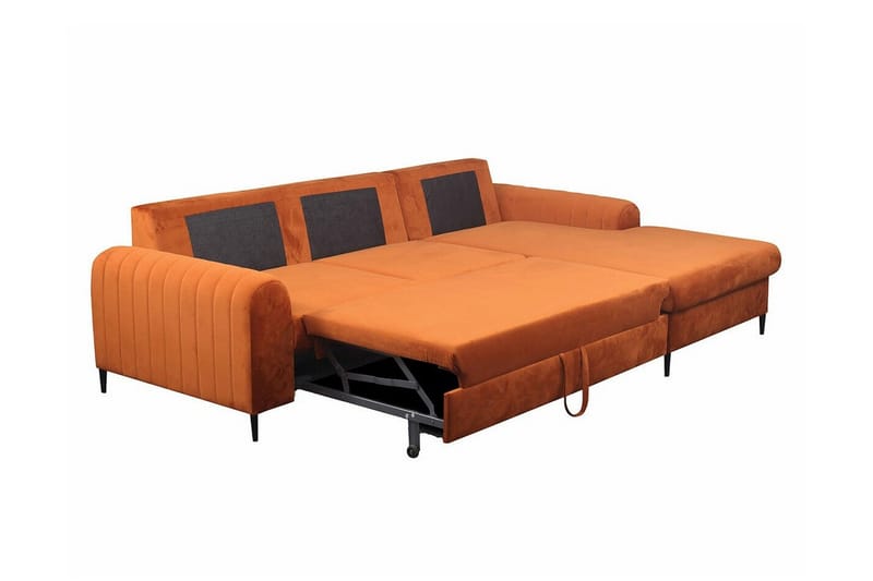 Kintore 3-sits Hörnbäddsoffa NO_BRAND Yellow - Möbler - Soffa - Bäddsoffa - Hörnbäddsoffa