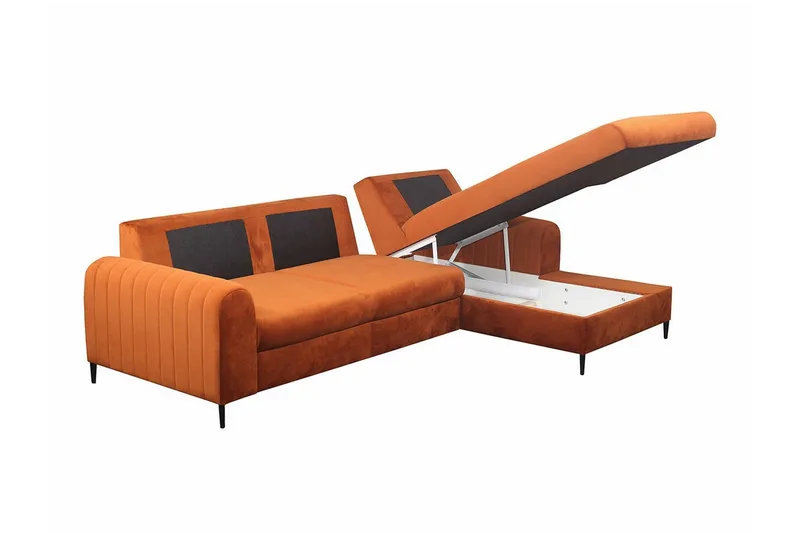Kintore 3-sits Hörnbäddsoffa NO_BRAND Yellow - Möbler - Soffa - Bäddsoffa - Hörnbäddsoffa