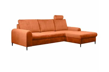 Kintore 3-sits Hörnbäddsoffa Orange - Möbler - Soffa - Bäddsoffa - Hörnbäddsoffa