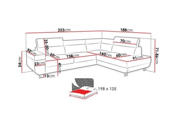 Kintore 3-sits Hörnbäddsoffa - Möbler - Soffa - Bäddsoffa - Hörnbäddsoffa