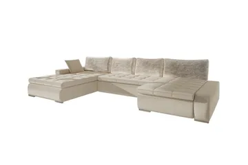 Kintore 4-sits Hörnbäddsoffa beige - Möbler - Soffa - Bäddsoffa - Hörnbäddsoffa