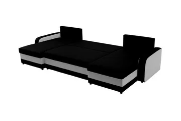 Kintore 4-sits Hörnbäddsoffa Black/Grey - Möbler - Soffa - Bäddsoffa - Hörnbäddsoffa