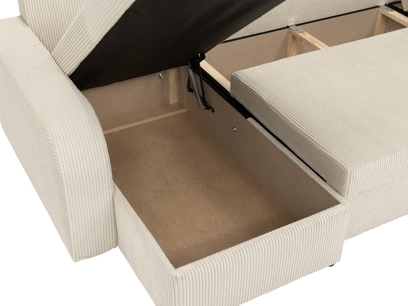 Kintore 4-sits Hörnbäddsoffa Black/Grey - Möbler - Soffa - Bäddsoffa - Bäddsoffa divan
