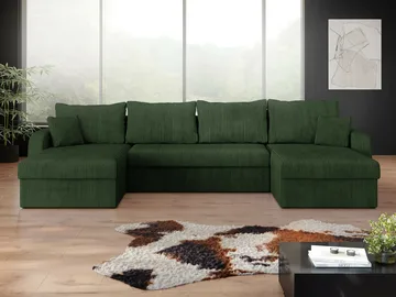 Kintore 4-sits Hörnbäddsoffa Black/Light grey - Möbler - Soffa - Bäddsoffa - Bäddsoffa divan
