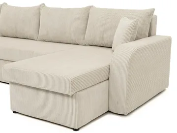 Kintore 4-sits Hörnbäddsoffa Black/Light grey - Möbler - Soffa - Bäddsoffa - Bäddsoffa divan