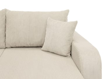 Kintore 4-sits Hörnbäddsoffa Grey/wood||Grey/Black - Möbler - Soffa - Bäddsoffa - Bäddsoffa divan