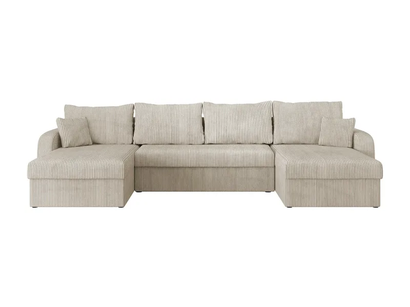 Kintore 4-sits Hörnbäddsoffa Grey/wood||Grey/Black - Möbler - Soffa - Bäddsoffa - Bäddsoffa divan