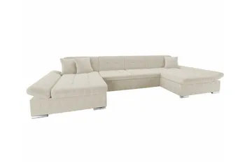 Kintore 4-sits Hörnbäddsoffa NO_BRAND beige - Möbler - Soffa - Bäddsoffa - Bäddsoffa divan