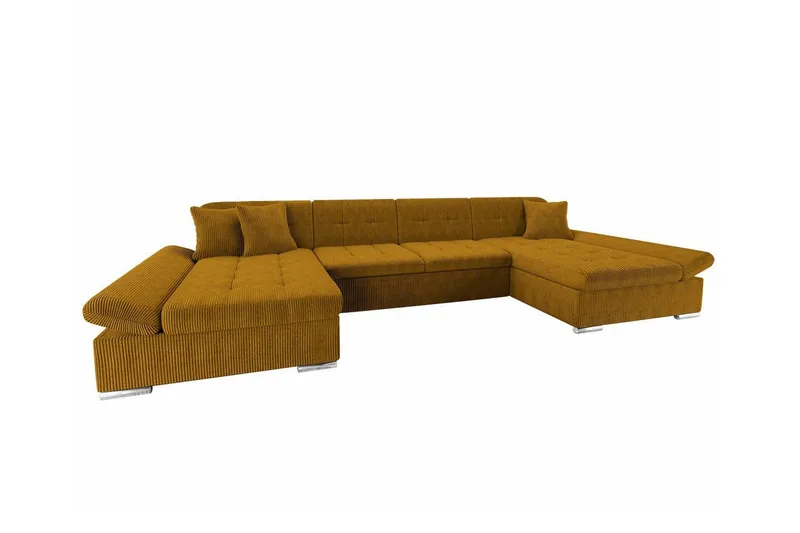 Kintore 4-sits Hörnbäddsoffa NO_BRAND Dark yellow