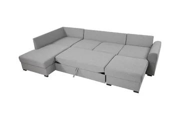 Kintore 4-sits Hörnbäddsoffa NO_BRAND White - Möbler - Soffa - Bäddsoffa - Hörnbäddsoffa