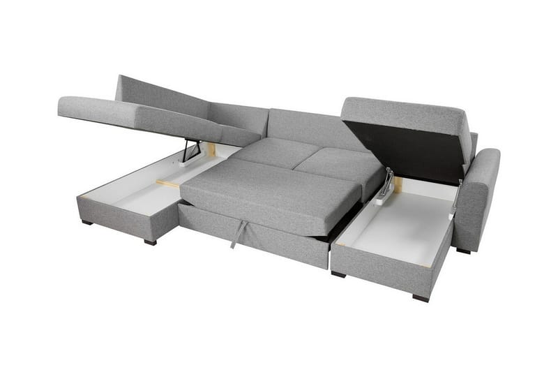 Kintore 4-sits Hörnbäddsoffa NO_BRAND White - Möbler - Soffa - Bäddsoffa - Hörnbäddsoffa