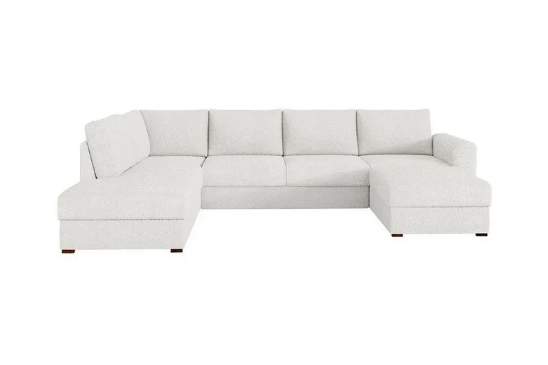 Kintore 4-sits Hörnbäddsoffa NO_BRAND White - Möbler - Soffa - Bäddsoffa - Hörnbäddsoffa