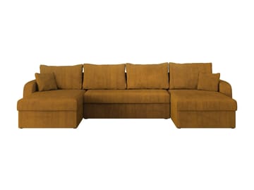 Kintore 4-sits U-formad Hörnbäddsoffa med Förvaring i Tyg - Senapsgul - Möbler - Soffa - Bäddsoffa - Bäddsoffa divan