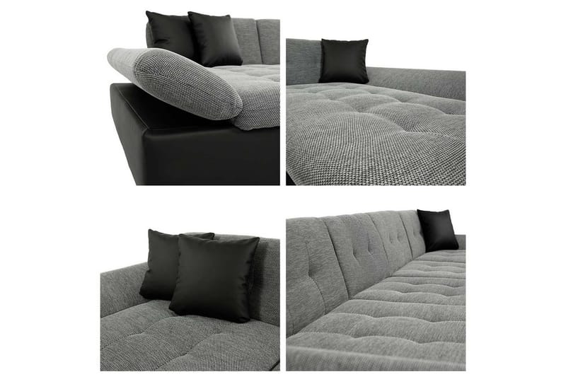 Kintore 5-sits Hörnbäddsoffa Dark grey - Möbler - Soffa - Bäddsoffa - Hörnbäddsoffa