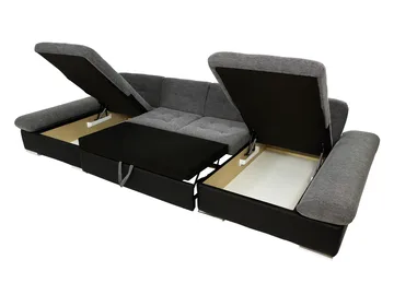Kintore 5-sits Hörnbäddsoffa NO_BRAND Dark grey - Möbler - Soffa - Bäddsoffa - Bäddsoffa divan