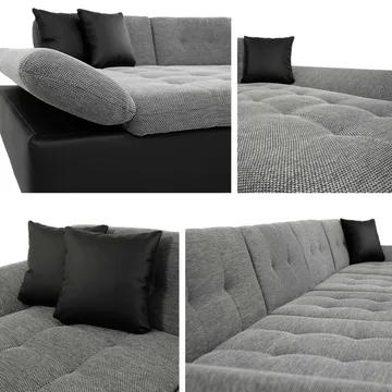 Kintore 5-sits Hörnbäddsoffa NO_BRAND Dark grey - Möbler - Soffa - Bäddsoffa - Bäddsoffa divan
