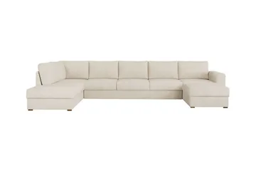 Kintore 6-sits Hörnbäddsoffa Beige/Light beige - Möbler - Soffa - Bäddsoffa - Bäddsoffa divan