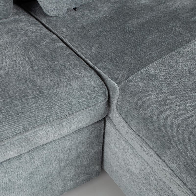 Hörnbäddsoffa Klevor - blågrön - Möbler - Soffa - Bäddsoffa - Hörnbäddsoffa