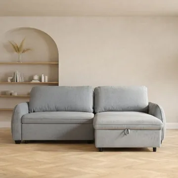 Hörnbäddsoffa Klevor - blågrön - Möbler - Soffa - Bäddsoffa - Hörnbäddsoffa