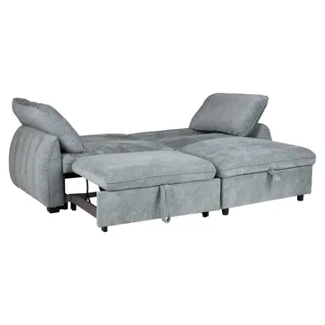 Hörnbäddsoffa Klevor - blågrön - Möbler - Soffa - Bäddsoffa - Hörnbäddsoffa