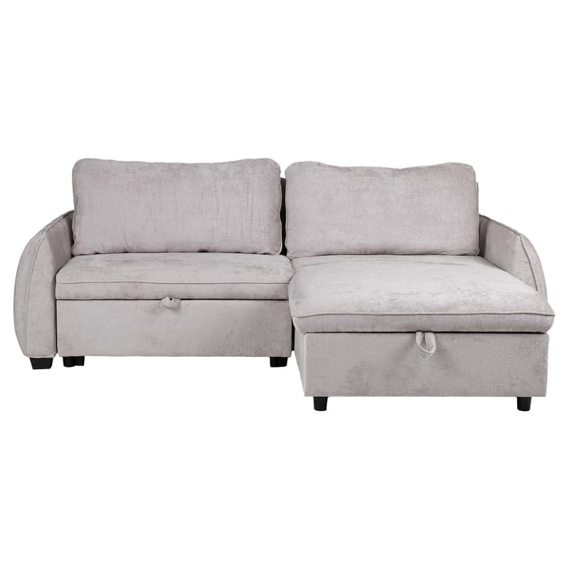 Hörnbäddsoffa Klevor - Ljusgrå - Möbler - Soffa - Bäddsoffa - Hörnbäddsoffa