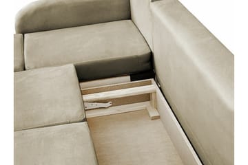 Knocklong 3-sits Hörnbäddsoffa beige - Möbler - Soffa - Bäddsoffa - Bäddsoffa divan