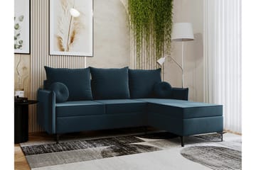 Knocklong 3-sits Hörnbäddsoffa - Blå - Möbler - Soffa - Bäddsoffa - Hörnbäddsoffa