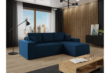 Knocklong 3-sits Hörnbäddsoffa - Blå - Möbler - Soffa - Bäddsoffa - Hörnbäddsoffa