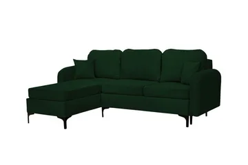 Knocklong 3-sits Hörnbäddsoffa Dark green - Möbler - Soffa - Bäddsoffa - Hörnbäddsoffa