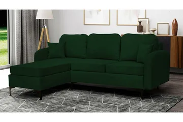 Knocklong 3-sits Hörnbäddsoffa Dark green - Möbler - Soffa - Bäddsoffa - Hörnbäddsoffa