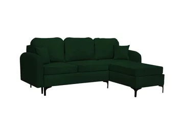 Knocklong 3-sits Hörnbäddsoffa Dark green - Möbler - Soffa - Bäddsoffa - Bäddsoffa divan