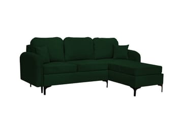 Knocklong 3-sits Hörnbäddsoffa Dark green - Möbler - Soffa - Bäddsoffa - Bäddsoffa divan