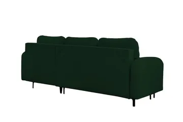 Knocklong 3-sits Hörnbäddsoffa Dark green - Möbler - Soffa - Bäddsoffa - Hörnbäddsoffa