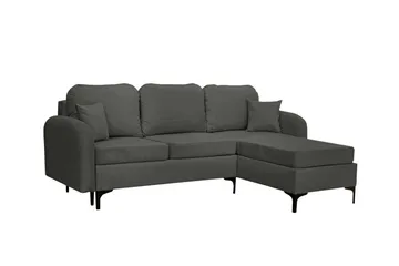Knocklong 3-sits Hörnbäddsoffa Dark grey - Möbler - Soffa - Bäddsoffa - Hörnbäddsoffa
