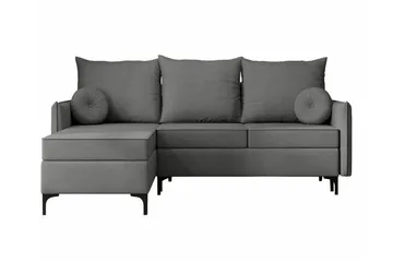 Knocklong 3-sits Hörnbäddsoffa - Grå - Möbler - Soffa - Bäddsoffa - Hörnbäddsoffa