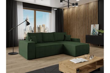 Knocklong 3-sits Hörnbäddsoffa - Grön - Möbler - Soffa - Bäddsoffa - Hörnbäddsoffa