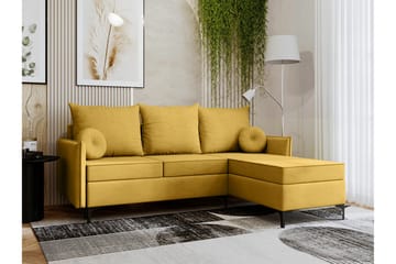 Knocklong 3-sits Hörnbäddsoffa - Gul - Möbler - Soffa - Bäddsoffa - Bäddsoffa divan
