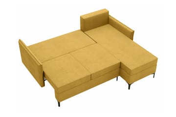 Knocklong 3-sits Hörnbäddsoffa - Gul - Möbler - Soffa - Bäddsoffa - Bäddsoffa divan