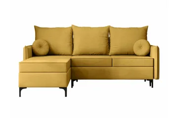 Knocklong 3-sits Hörnbäddsoffa - Gul - Möbler - Soffa - Bäddsoffa - Bäddsoffa divan