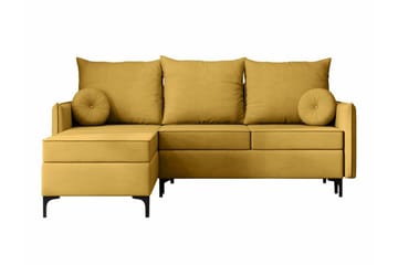 Knocklong 3-sits Hörnbäddsoffa - Gul - Möbler - Soffa - Bäddsoffa - Bäddsoffa divan