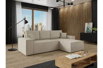 Knocklong 3-sits Hörnbäddsoffa - Ljusbrun - Möbler - Soffa - Bäddsoffa - Hörnbäddsoffa