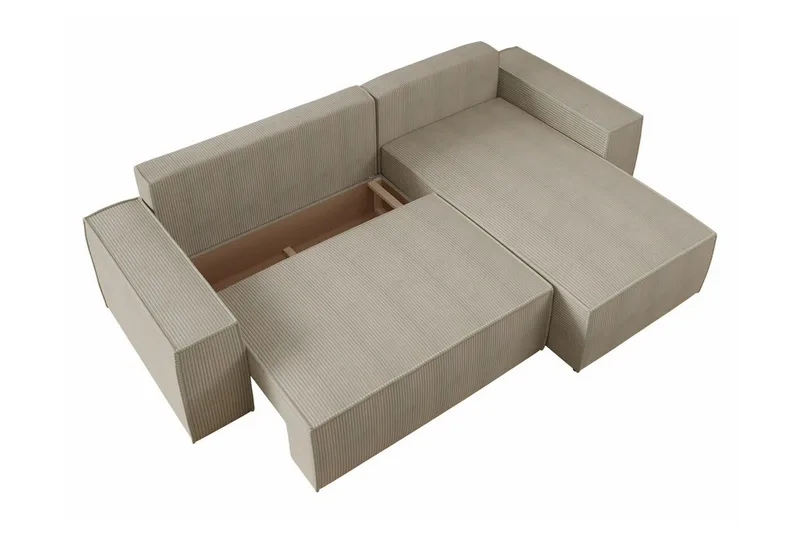 Knocklong 3-sits Hörnbäddsoffa - Ljusbrun - Möbler - Soffa - Bäddsoffa - Hörnbäddsoffa