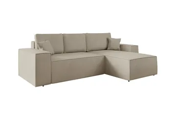 Knocklong 3-sits Hörnbäddsoffa - Ljusbrun - Möbler - Soffa - Bäddsoffa - Hörnbäddsoffa