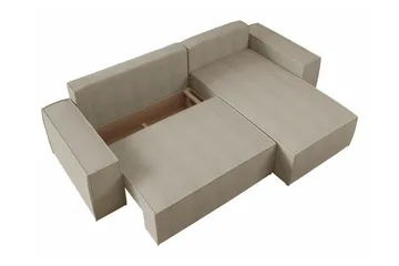 Knocklong 3-sits Hörnbäddsoffa - Ljusgrå - Möbler - Soffa - Bäddsoffa - Hörnbäddsoffa