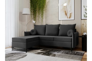 Knocklong 3-sits Hörnbäddsoffa - Mörkgrå - Möbler - Soffa - Bäddsoffa - Hörnbäddsoffa